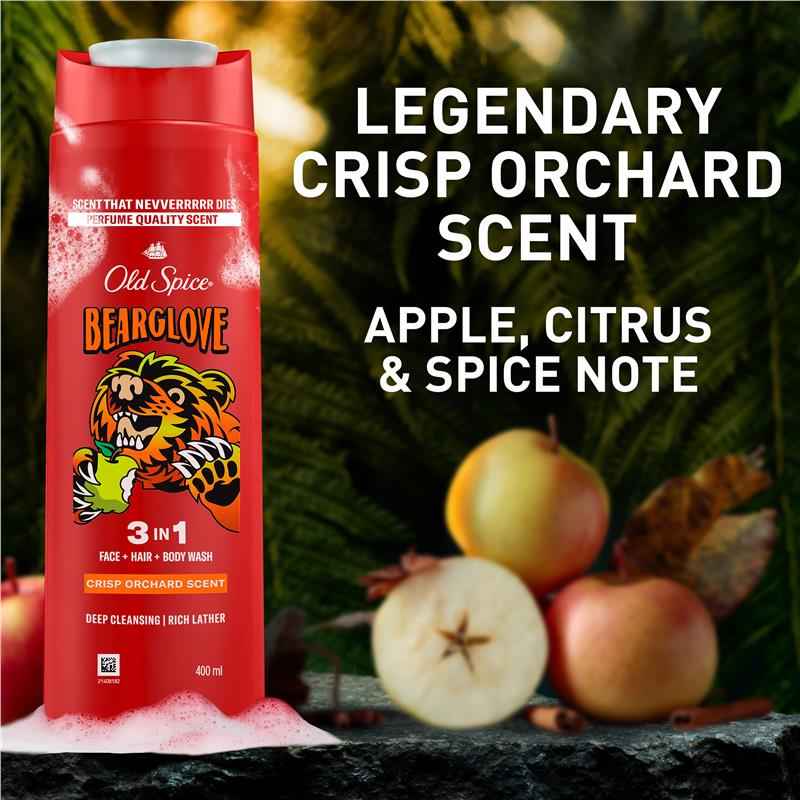 Old Spice Bearglove 3 in 1 Body Wash 400ml
