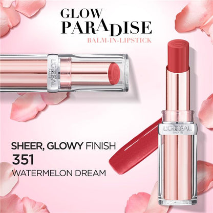 L'Oreal Paris Glow Paradise Balm In Lipstick 351 Watermelon Dream