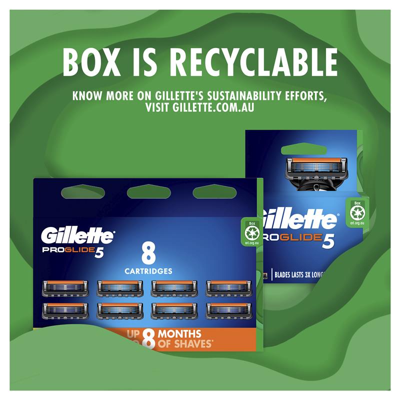 Gillette Fusion Proglide Manual Razor Blades 8 Pack