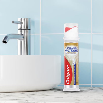 Colgate Toothpaste Whitening + Tartar Pump 130g