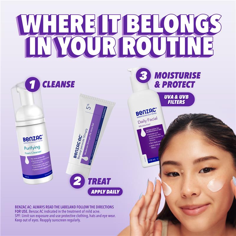 Benzac Purifying Foam Cleanser 130ml