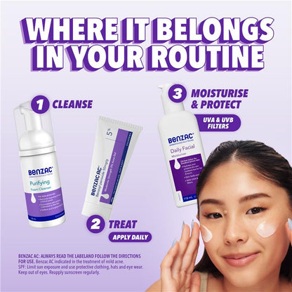 Benzac Purifying Foam Cleanser 130ml