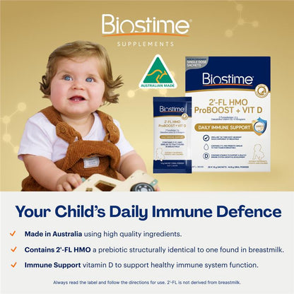 Biostime 2 FL HMO ProBOOST + VIT D 28 x 1.6g Sachets