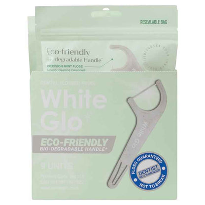 White Glo Flossers Eco Friendly Mint 70 Pack