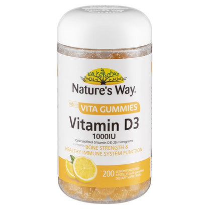 Nature's Way Adult Vita Gummies Vitamin D 200 Gummies Exclusive Size - GimmeNow