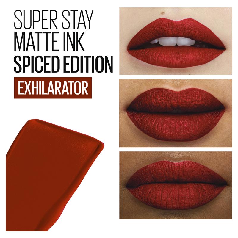 Maybelline Superstay Matte Lip Ink Spiced Edition Exhilarator - GimmeNow