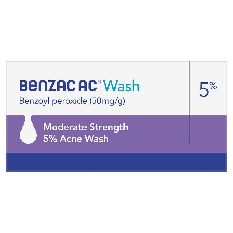 Benzac AC Moderate Strength 5% Acne Wash 200ml