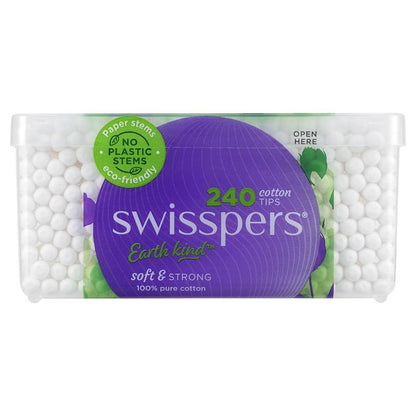 Swisspers Paper Stems Cotton Tips 240 Pack