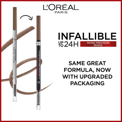L'Oreal Paris Infallible Brows 24H Micro Precision Pencil 1.0 Ebony