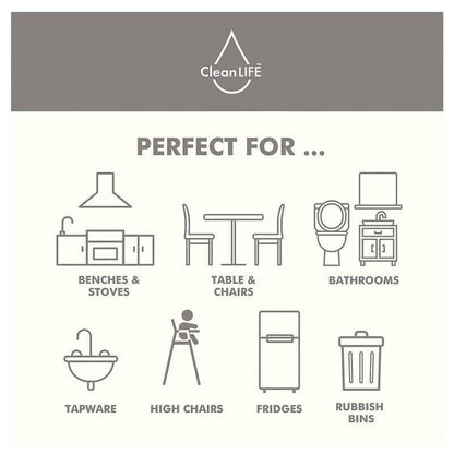 CleanLIFE Multipurpose Disinfectant Wipes Hospital Grade