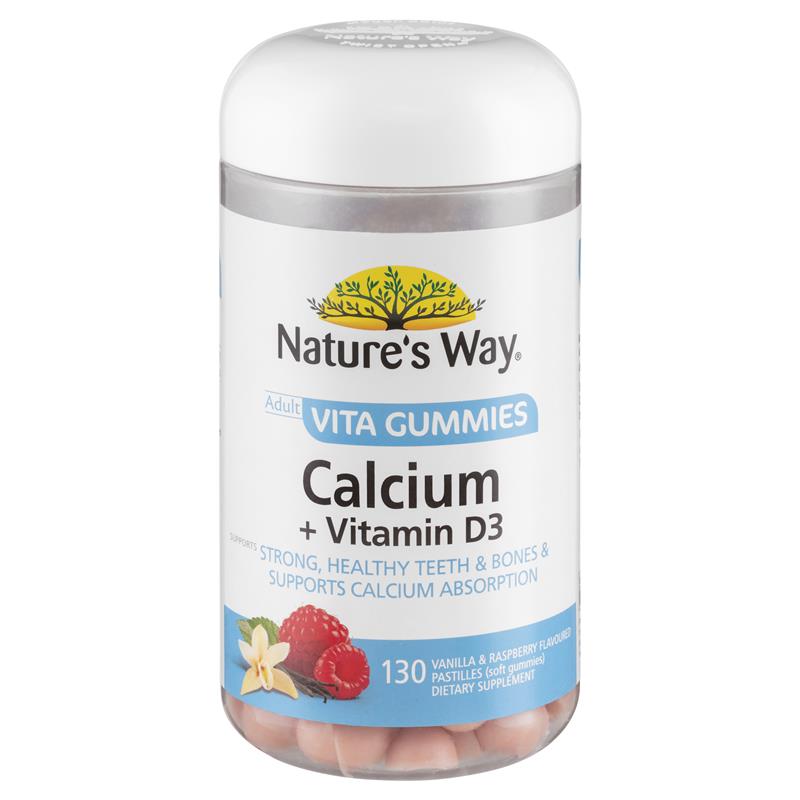 Nature's Way Adult Vita Gummies Calcium + D 130 Gummies Exclusive Size