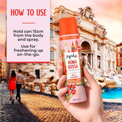 Impulse Body Spray Roma Rosa 75ml