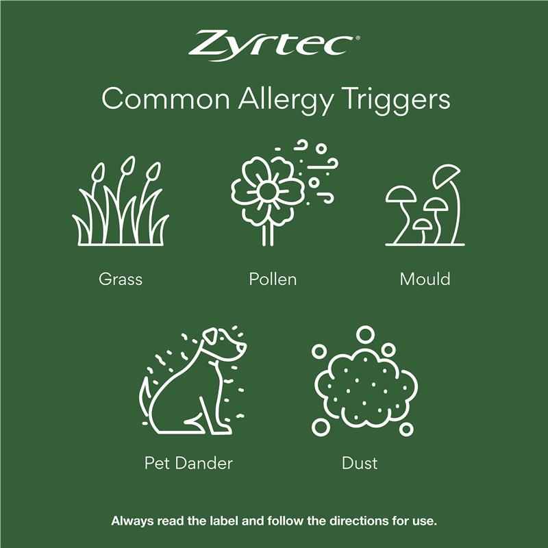 Zyrtec Rapid Acting Antihistamine Allergy & Hayfever Mini Tablets 30 Pack