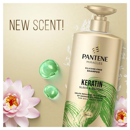 Pantene Miracles Keratin Smooth & Sleek Shampoo 650ml
