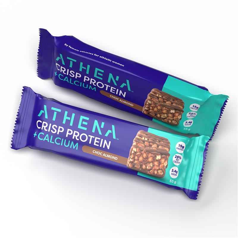 Athena Crisp Protein + Calcium Choc Almond 55g