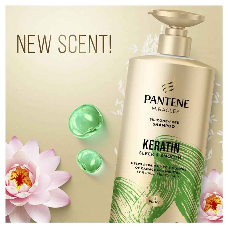 Pantene Miracles Keratin Smooth & Sleek Shampoo 650ml