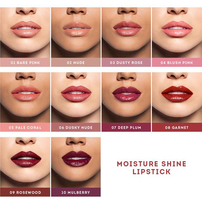 Nude by Nature Moisture Shine Lipstick 06 Dusky Nude