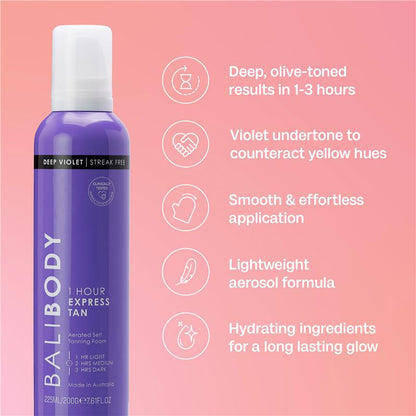 Bali Body Violet 1 Hour Express Tan 225ml