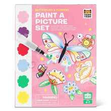 Tiger Tribe Paint A Picture Set Butterflies and Flowers Watercolour Paint ravel Toys Art and Craft for Kids 4yrs+
