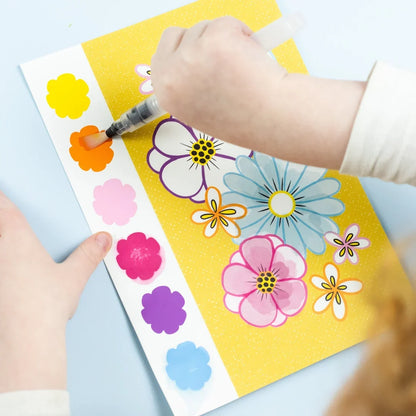 Tiger Tribe Paint A Picture Set Butterflies and Flowers Watercolour Paint ravel Toys Art and Craft for Kids 4yrs+