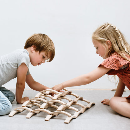 Abel Blocks Mini 66pcs Wooden Building Blocks STEM Toys for 6yrs+