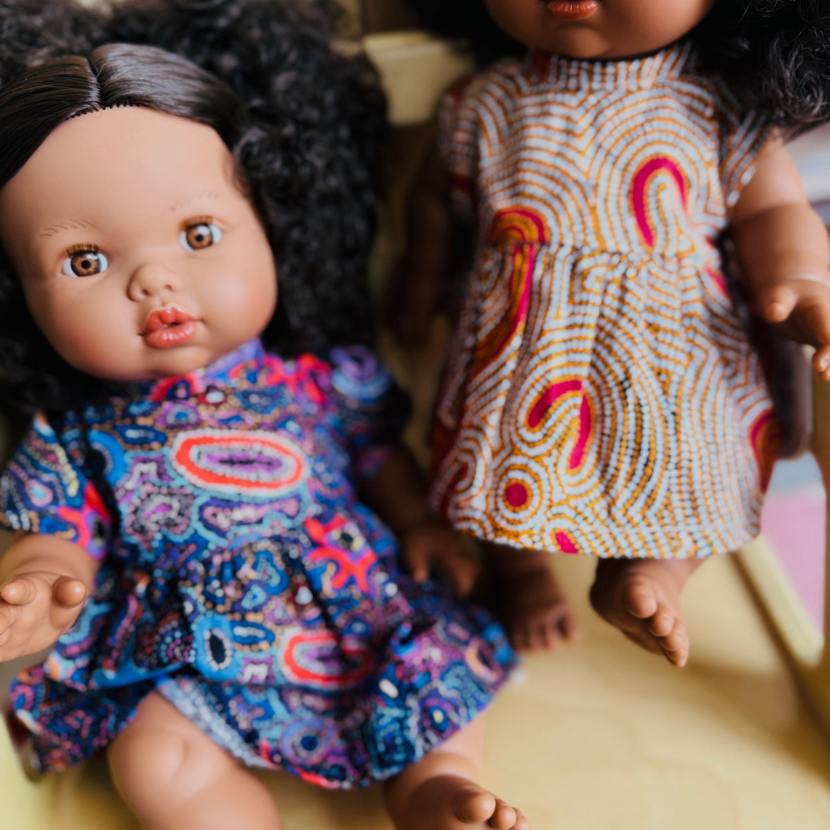 Aboriginal Baby Doll Fully Dressed in 3 designs First Nation Resources by Mini Colettos Zaara 34cm Pretend and Imaginary play Toy gift idea for 3yrs+