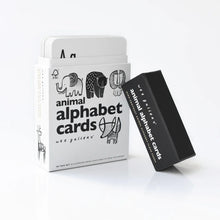Wee Gallery Animal Alphabet Flash Cards Set of 26 Baby Cognitive Early Literacy Toys Baby Gifts Idea Best Seller 0m+
