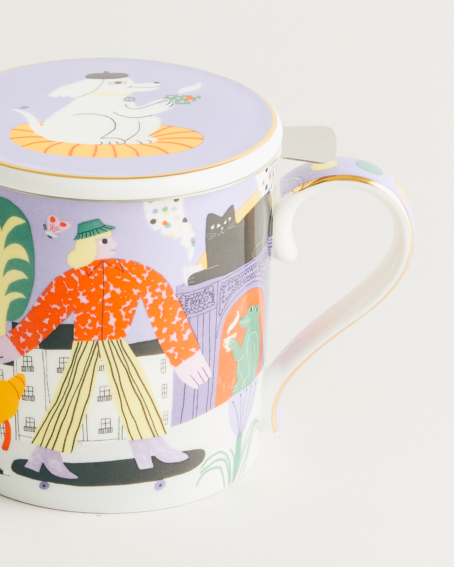 French Earl Grey Breakfast x Dans Les Dents Mug with Infuser