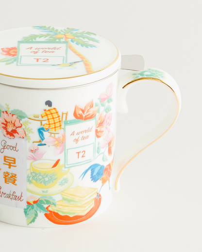 Singapore Breakfast x Messymsxi Mug with Infuser