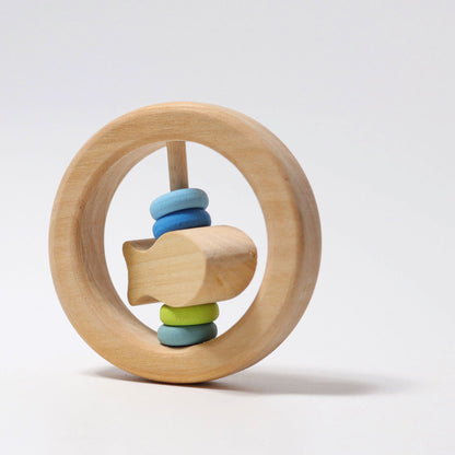 Grimm's Grasping Toy Circle Rattle Little Fish Zeppo Baby Toys Baby Gifts Idea 0m+