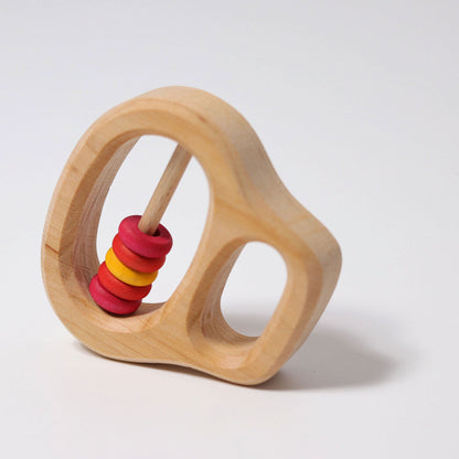 Grimm's Grasping Toy Rattle with Rings Red Klipp Klapp Baby Toys Baby Gifts Idea 0m+