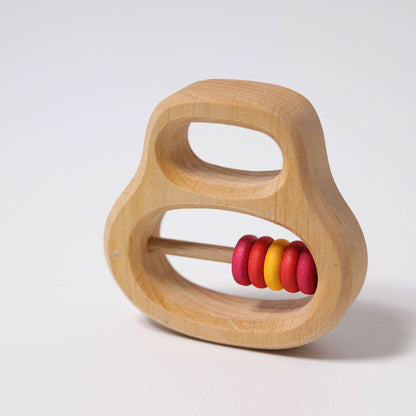 Grimm's Grasping Toy Rattle with Rings Red Klipp Klapp Baby Toys Baby Gifts Idea 0m+
