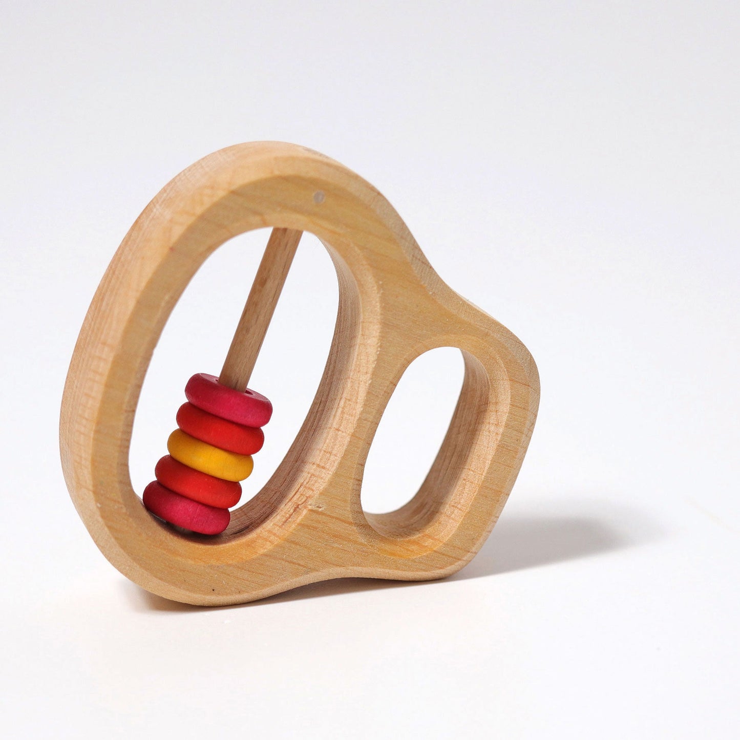 Grimm's Grasping Toy Rattle with Rings Red Klipp Klapp Baby Toys Baby Gifts Idea 0m+