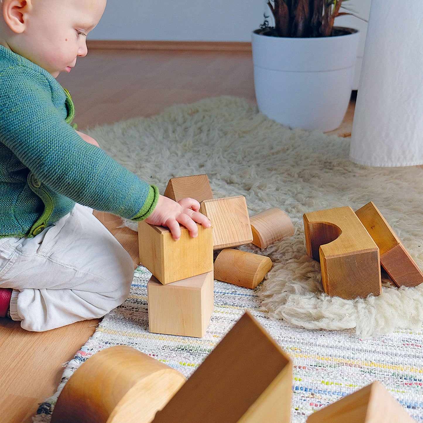 Grimm's Giant Building Blocks Natural Baby Wooden Toys Baby Gifts Idea Best Seller 0m+