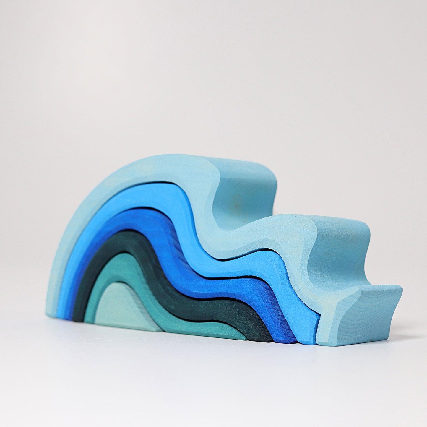 Grimm's Large Stacking Water Waves Wooden Toddler Toys Best Seller 12m+