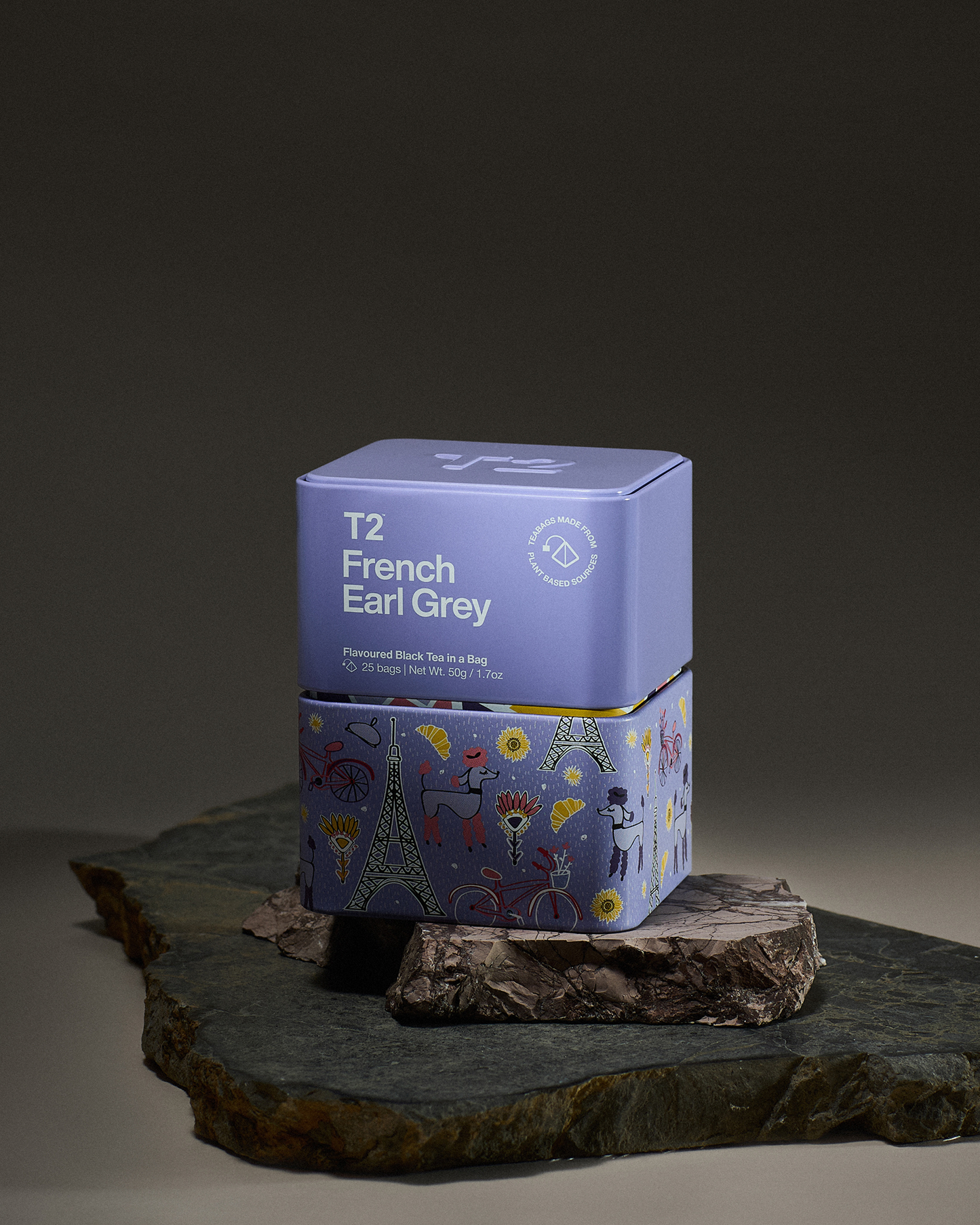 French Earl Grey Tea Bag Icon Tin 25 pack