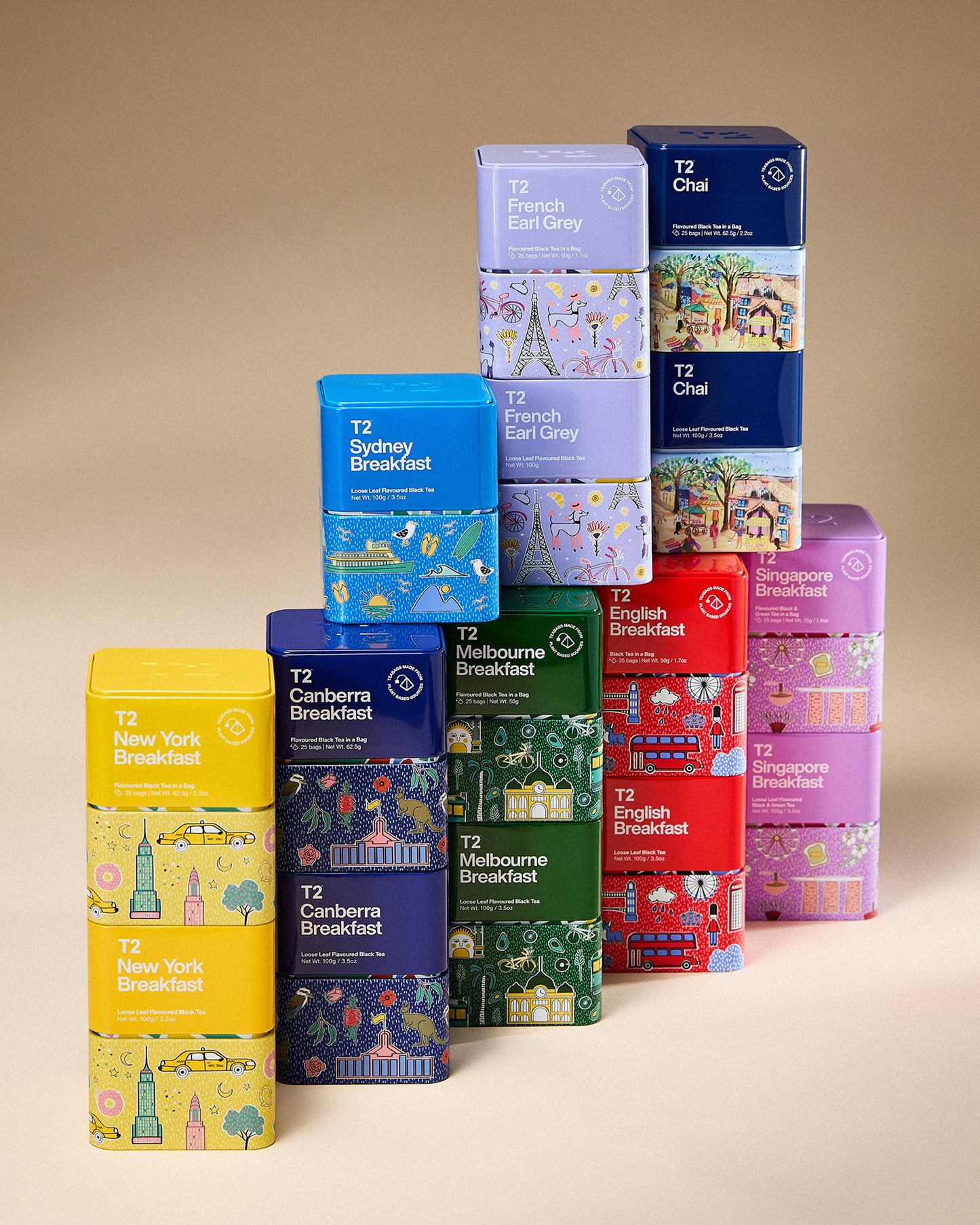 French Earl Grey Tea Bag Icon Tin 25 pack