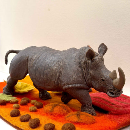 White Rhino Extra Large Figurine by Safari Ltd Safari Collection Animal Figurines 3yrs+