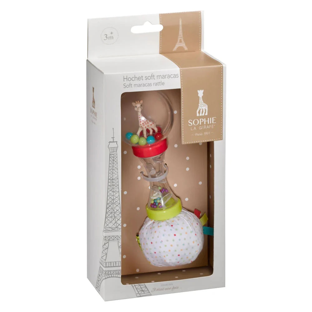 Sophie La Girafe Soft Maracas Bottle Sensory Musical Toys Gift Ideas for Baby 3m+