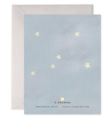 Baby Moon Welcome to the World Foil Greeting Card by E. Frances Paper New Born Card