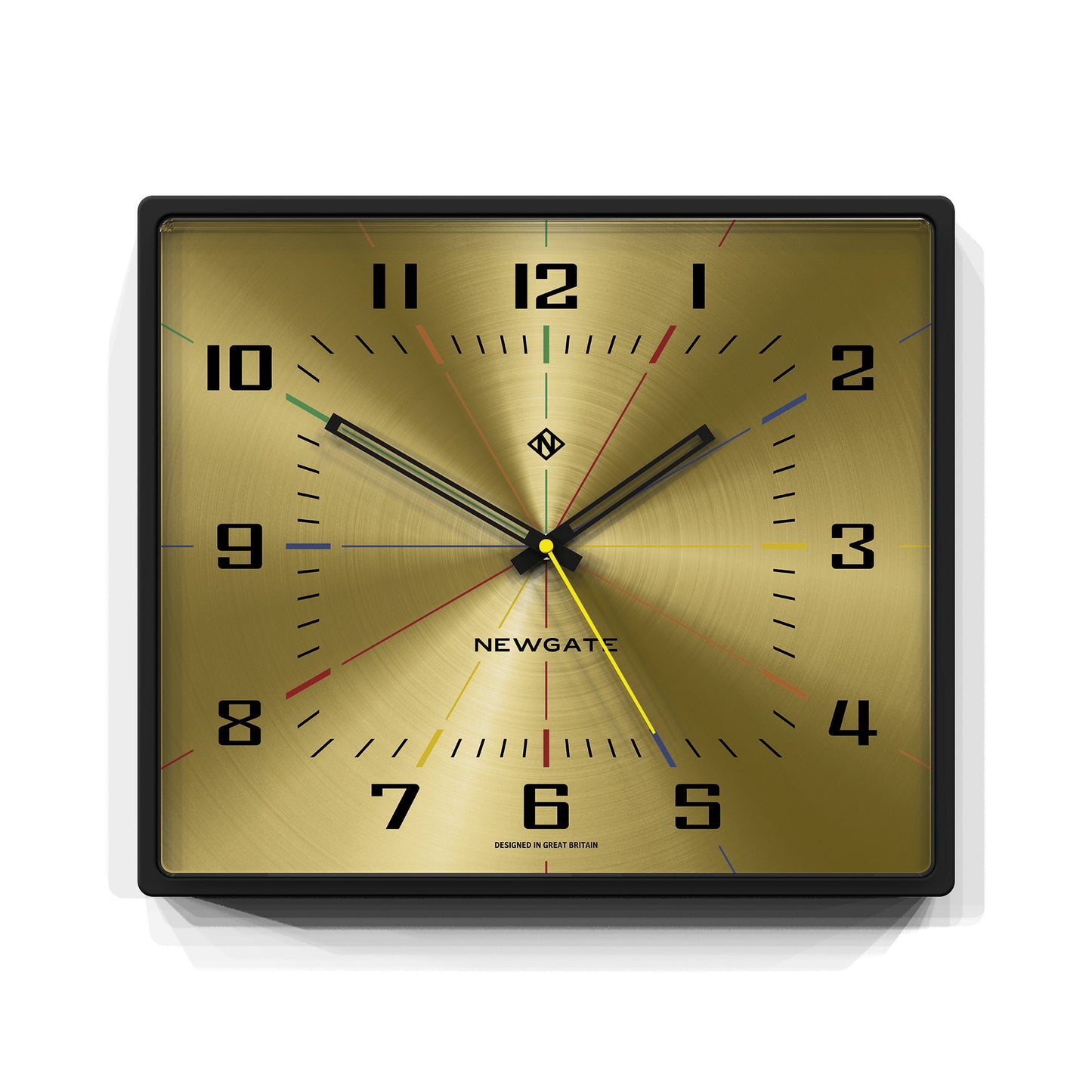 Box Office Wall Clock Brass