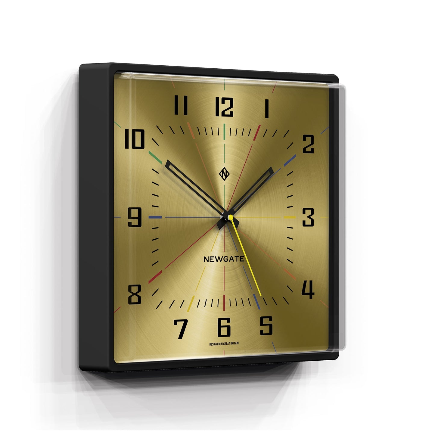 Box Office Wall Clock Brass