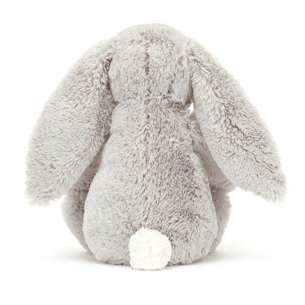 Small Silver Bunny Plush Toy - 'Bloom', 18cm
