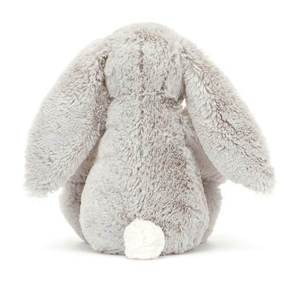 Small Silver Bunny Plush Toy - 'Bloom', 18cm