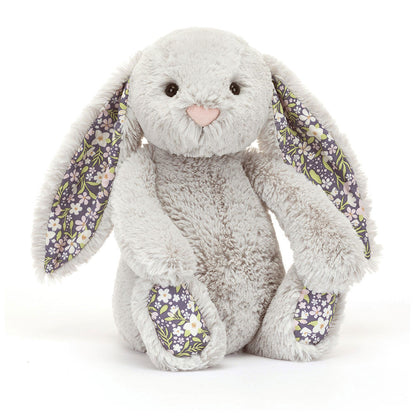 Small Silver Bunny Plush Toy - 'Bloom', 18cm