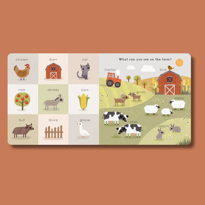 Baby Play Farm (Board Book) by Five Mile Farm Animals Book