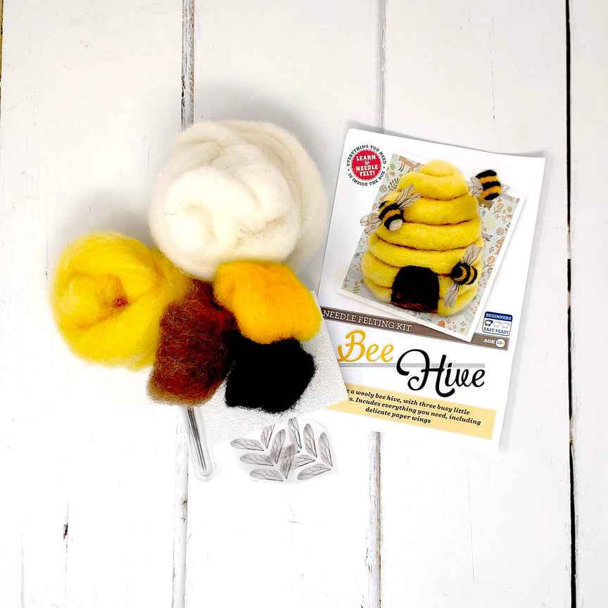 Bee Hive Needle Felting Kit by The Crafty Kit Co Art and craft for kids Retired 10yrs+