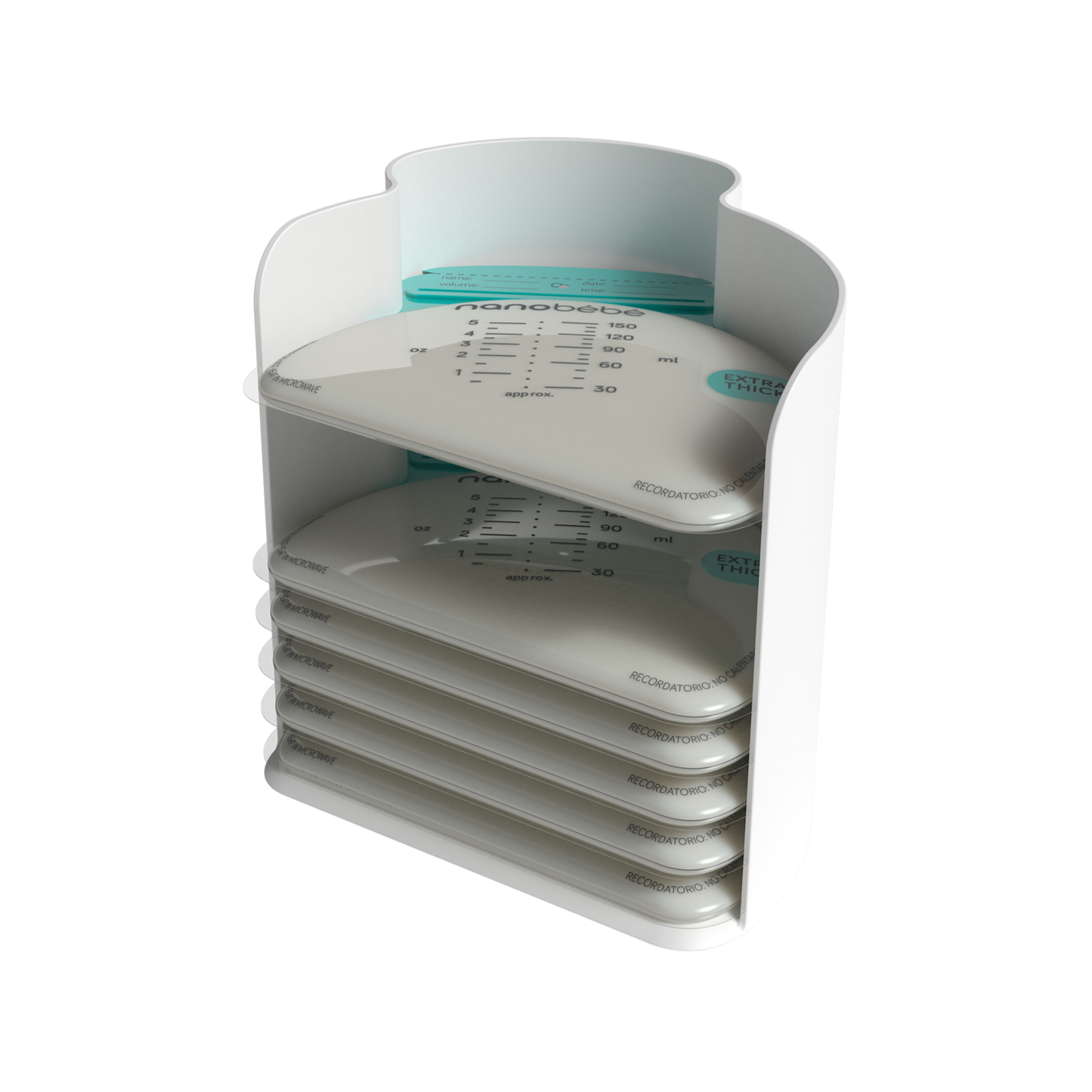 25 Breastmilk Storage Bags & Organiser