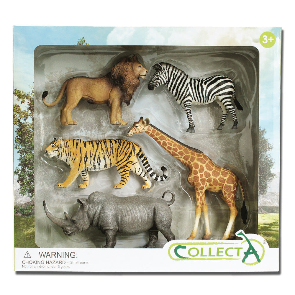Wild Life Figurine Collection 5pc Gift Box Set by CollectA Animal Figurines 3yrs+