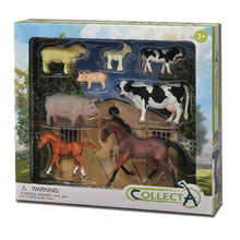 Farm Animals Figurine Collection 8pc Gift Box Set by CollectA Animal Figurines 3yrs+